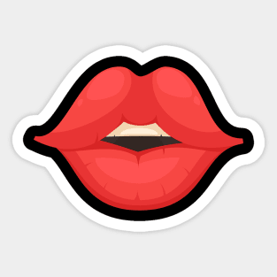 Kiss Mouth Sticker